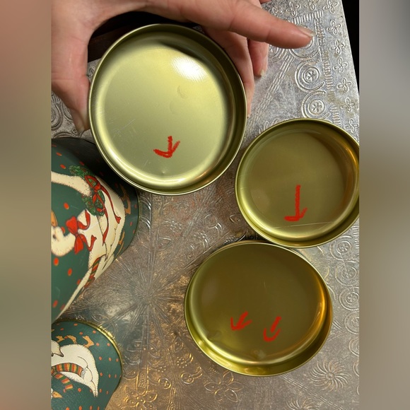 Vintage Trio Set of Christmas Geese Canisters - Picture 7 of 11